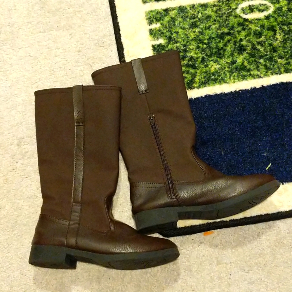 Brown riding boots